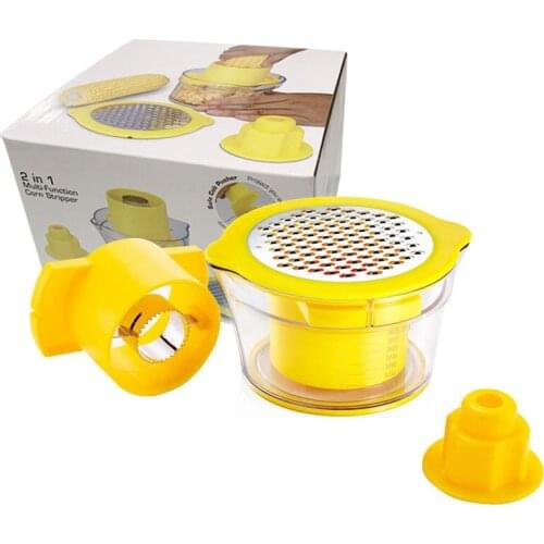 Stainless Steel Corn Stripper Creative Corn Thresher Corn Planer Simple Corn Peeler Versatile Corn Seperate Device Kitchen Tool