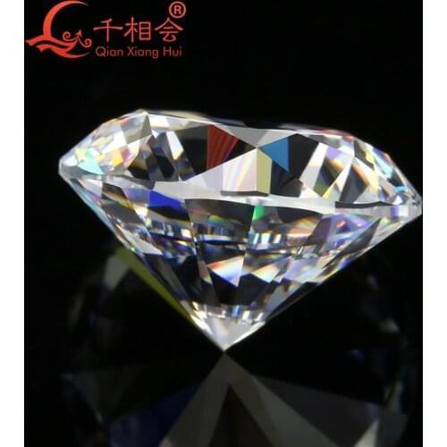 Best quality 6A 55-60mm big size Round Brilliant Cut star cut White color Synthetic USA Cubic Zirconia material Loose CZ Stone