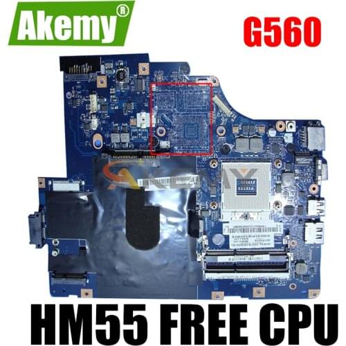 Laptop motherboard For Lenovo G560 Z560 NIWE2 LA-5752P Rev:1.0 Mainboard DDR3 HM55 UMA Free cpu