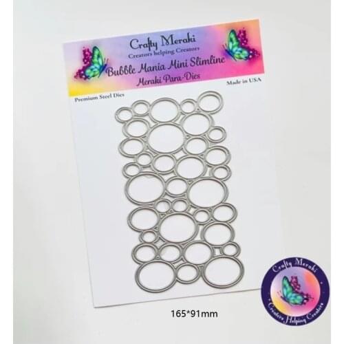Metal cutting dies bubble mania mini slimline die set mold card Scrapbook paper craft knife mould blade punch stencils