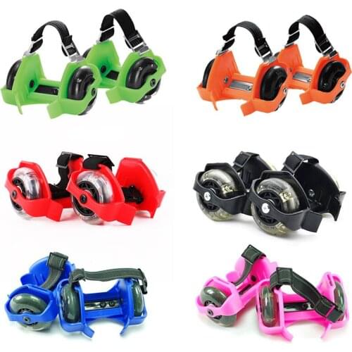 NEW Children Adult Adjustable Size Luminous Roller Skates PU Wheels Outdoor For Kids Children Boys Girl