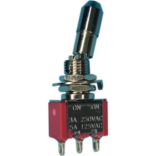 2PCS Toggle Switch Locking Lever Safety SPDT DPDT ON-ON ON-OFF-ON 5/6/12mm 3A/10A/16A 250VAC Self Locking