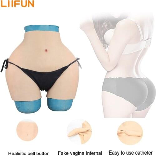Silicone Realistic Vagina Pants Transgener and Crossdressing Artificial Sex Fake Boxer Shorter Fake Vgina in Underwear Body Cat