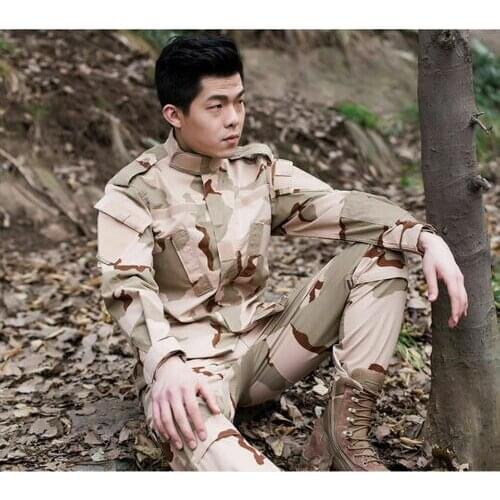 Tactical Us Army Special Forces GROUP desert Camo Combat Uniform Military Costume 5605101