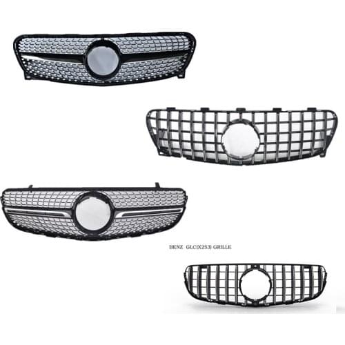 Crazy2021 Fit For Amg Modified Glc Mantianxing Gla Front Grille Gt Vertical Bar X253 New X156