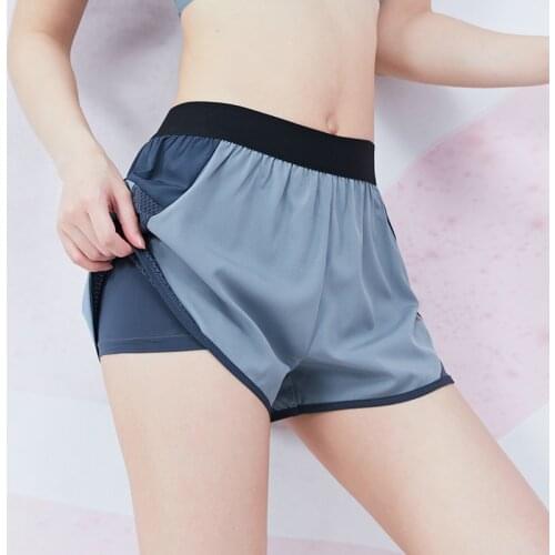 Willarde Fitness Running Shorts Women 2 in 1 Yoga Training Shorts Summer Gym Workout Bottoms with Lining