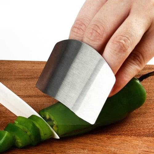 1 Pcs Stainless Steel Finger Cut Hand Protector Knife Cut Safe Slice Knife Kitchen Two FingersTool Kitchen Knives & Accessories