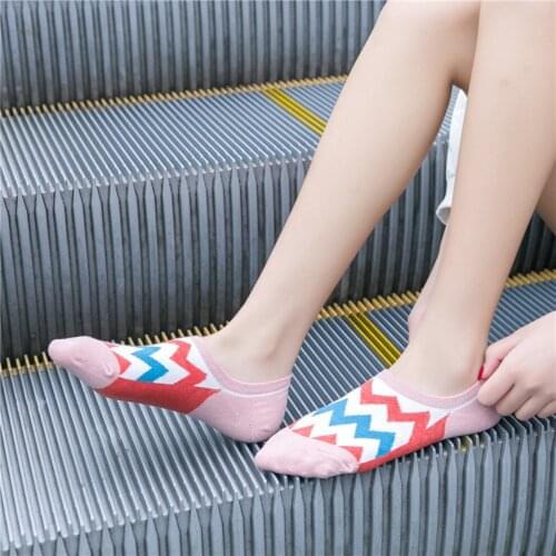 3 Pairs/Lot Fashion Women Socks Personality Pattern Ladies Girl’s Funny Socks Invisible Femme Spring Summer Boat Socks Cotton