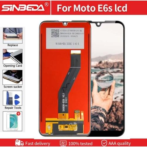 6.1''Original For Motorola Moto E6s 2020 XT2053-1 XT2053-2 XT2053-3 LCD Display Touch Screen Digitizer Assembly For Moto E6s