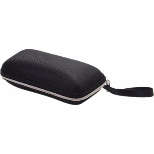 Vintage Black Large Capacity Zipper Eyewear Case Unisex Solid Sunglasses Case Summer Style Sun Glasses Box