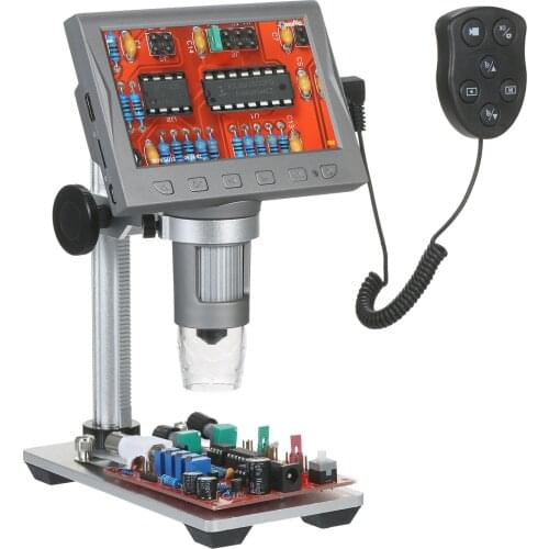 4.5-inch LCD Digital Microscope Magnifier with Remote Control 1200X Magnification Microscope Video Camera Microscope