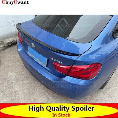 For F32 M4-Style BMW 4-Series F32 2Door Coupe ABS Plastic Painted Color Exterior Car Rear Wing Trunk Lip Spoiler 2014-2020