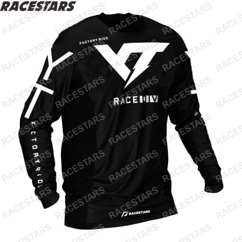 YT Downhill Mountain Jersey Long Sleeve Motocross Gear Enduro MTB Jersey Cycling Jersey Bike DH Maillot Ciclismo Hombre MX BMX