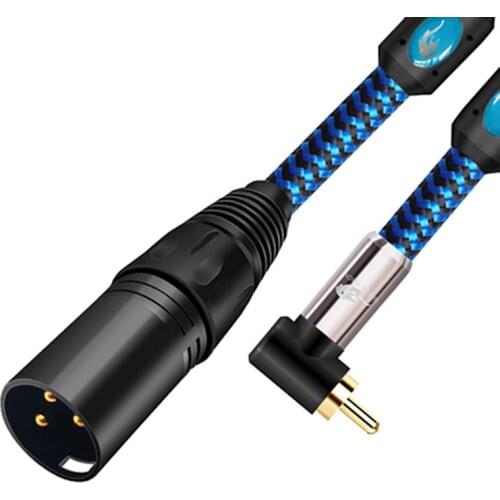XLR male to RCA male Plug Audio Cable For Amplifier Mixer Console Microphone Home Theater Devices Cord 1m 2m 3m 5m