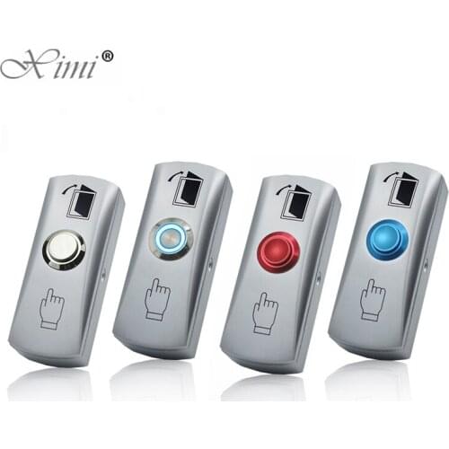 Exit button for Access control zinc alloy Material the Bottom Box Door Push Exit Door Release Button Switch