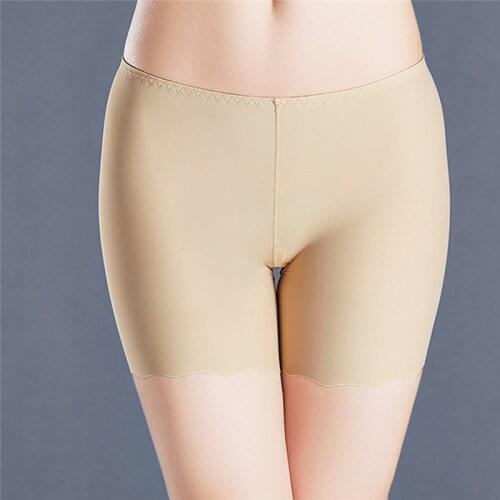 Hot Sale Women Soft Seamless Safety Short Pants Summer Under Skirt Shorts Nylon Ice Silk Breathable Short Tights New