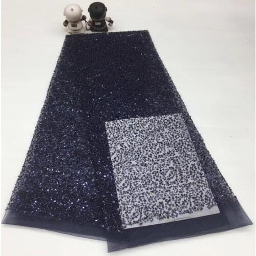 Nigerian Lace Fabrics in sequines Dress Material paillette sequin fabric 2020 high quality African sequin mesh fabric XX33231