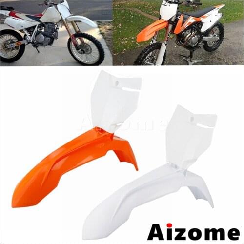 Dirt Bike Front Fender Motocross Plastic Number Plate Cover for Enduro EXC EXC-F SX SX-F XC XC-F XC-W XCF-W 125 250 350 450 500