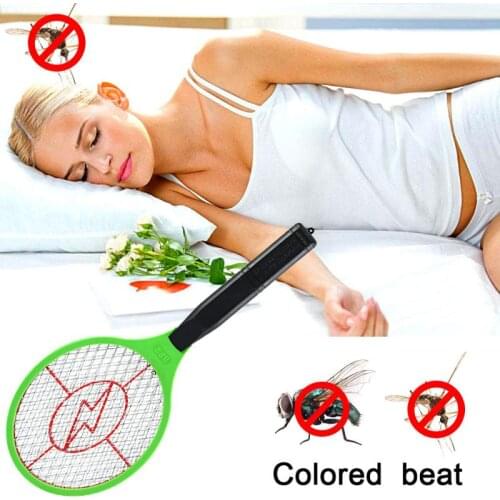 Hot Operated Hand Racket Electric Mosquito Swatter Insect Home Garden Pest Bug Fly Mosquito Zapper Swatter Killer Dropshipping