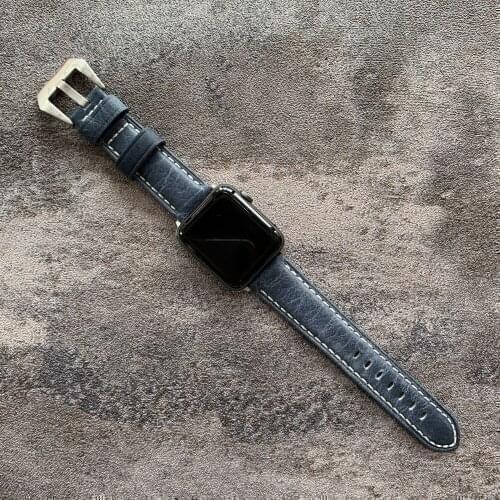 Retro Watchbands For Apple Watch Band 38mm 40mm 42mm 44mm Leather Apple iWatch Strap Series 1 2 3 4 5 Band Bracelet