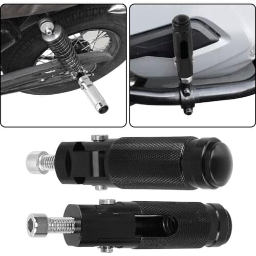 Folding Foot Rests Pegs for Motorcycle Motor Bike Universal Aluminum Alloy Rear Pedals Set Parts 2Pcs Footrests