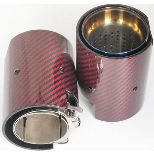 1PCS M-P Carbon Exhaust Tips For BMW F87 M2 F80 M3 F82 F83 M4 F90 M5 M6 M135i M235i M335I M435I Universal Tails Tip