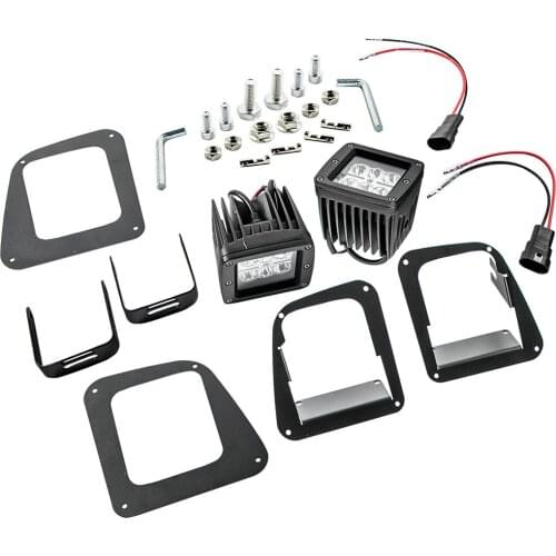 24W LED LIght Pod Bumper Fog Lamp Replace Mount For Toyota Tundra 2014-2020