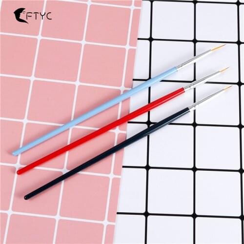 3pcs Nail Art Brush Set Flower Design Lines Grid Painting Pen DIY Manicure Accessories Nail Salon Supplies And Tools