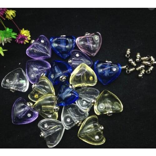 500pcs/lot Crystal vial pendants Miniature Perfume vial bottle Screw Cap glass vial pendant name or rice art necklace jewelry