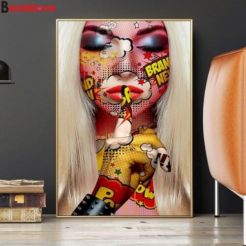 Full Drill Round Diamond Embroidery"Abstract Graffiti Tattoo Girl"3 d Cross Stitch Diamond Mosaic Rhinestones diamond painting