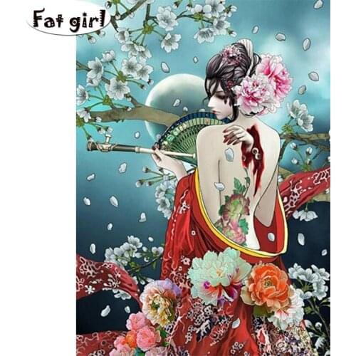 Diamond painting Peony Fairy Embroidery Art Cross Stitch 5D DIY full Mosaic Decor Rhinestones painting