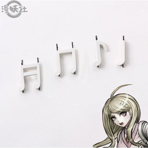 Anime Danganronpa V3 Akamatsu Kaede Note Hair Pin Hairpin Cosplay Prop 4pcs/set