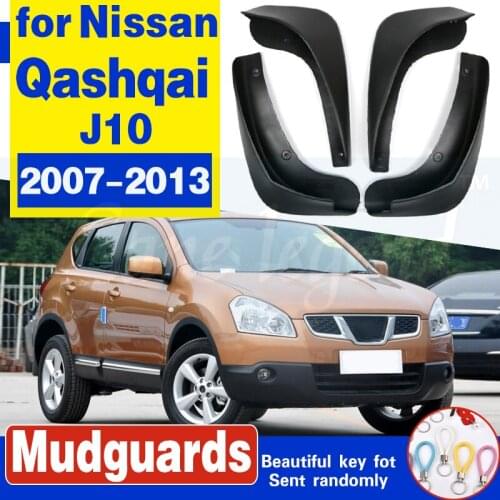 Car Mud Flaps For Nissan Qashqai / +2 / Dualis 2007-2013 J10 Splash Guards Mud Flap Mudguards Fender 2008 2009 2010 2011 2012