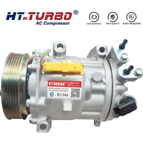 SD7C16 Car AC Compressor For Peugeot 407 508 / Citroen C5 C6 9683055180 9800840380 6453WW 6453SN 6453RE 6453PP 9670022580 6453SP