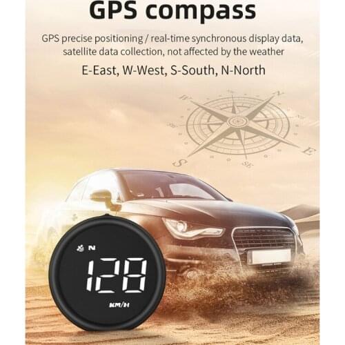 Car HUD-Head Up Display GPS Vehicle Speed Projector Overspeed Warning System Water Speedometer Speeding Measurement
