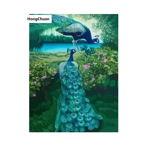 Wealthy PeacockMural 5D DIY Square/Round DiamondPainting MosaicCross EmbroideryHandicraft Home Decoration ChristmasGift New Year