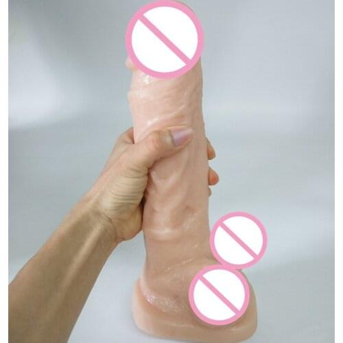 Big dildo toys for adults masturbator for women erotic sex toy dildo realistic gode ventouse member on sucker Silica gel penis