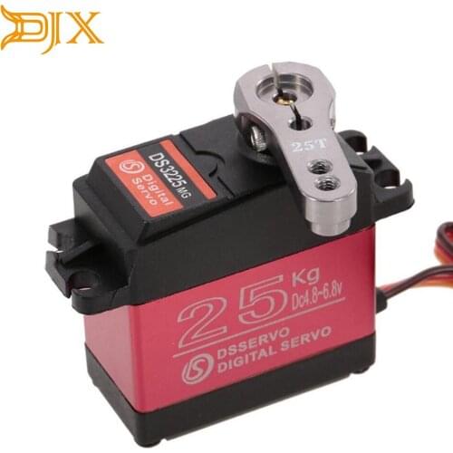 DJX 25KG 180 Degree Metal Gear High Torque Waterproof Digital Servo For RC Airplane Robot