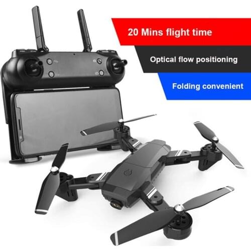 Foldable Drone Four-Axis Aircraft WIFI Helicopter With Dual Cameras HD RC Quadcopter Aerial Optical Flow Positioning RC Drone