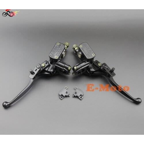 New Master Cylinder Hydraulic Brake Lever Left Right With Brake Switch For Dirt Bike ATV Quad 50cc