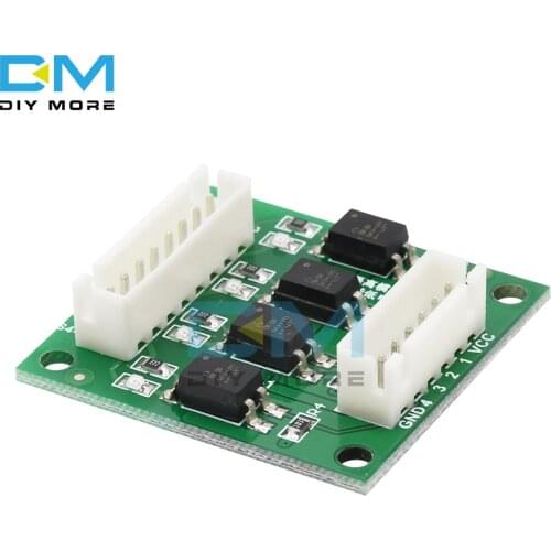 4 Channel 4CH 4 CH Optical Coupler Isolation High Low Level Voltage Converter Module Board Low Level Valid Easy To Connect