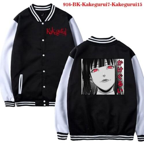 Anime Kakegurui Cosplay Baseball Jacket Figure Yomotsuki Runa Cosplay Costume School Girls Uniform Kakegurui Hoodie Coat Women