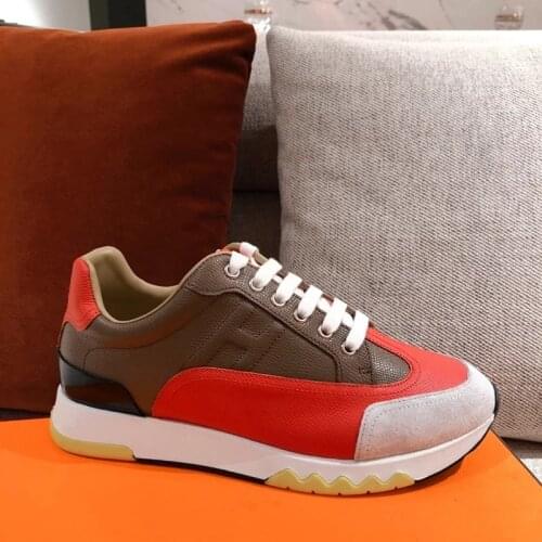 White Women Sneakers H Lace Up Women Casual Shoes Mixed Colors Outdoor Loafers Flats Runway Party Dress Shoes Trainers Sneakers