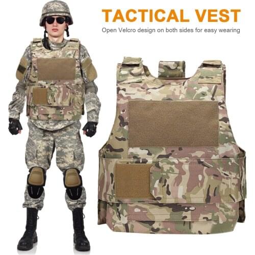 Outdoor Multifunctional Training Undershirt Waterproof Lightweight Body Protective Armor Jacket Fishing Hunting CS Vest Clothing