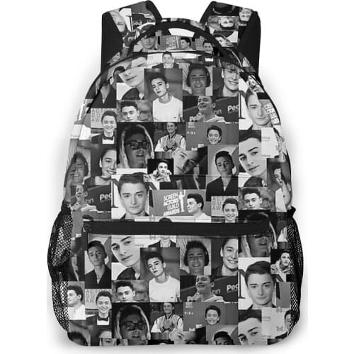 Noah Schnapp Cute Knapsack for Men Women Stranger Things Joyce Jim Mike Eleven Horror TV Series Books Backpack School 2020