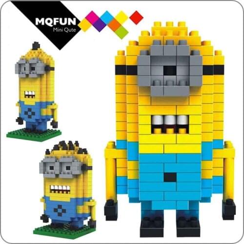 LNO mini diamond American Movie cartoon ABS plastic building bricks 3d model diy educational toys children birthday gifts toy