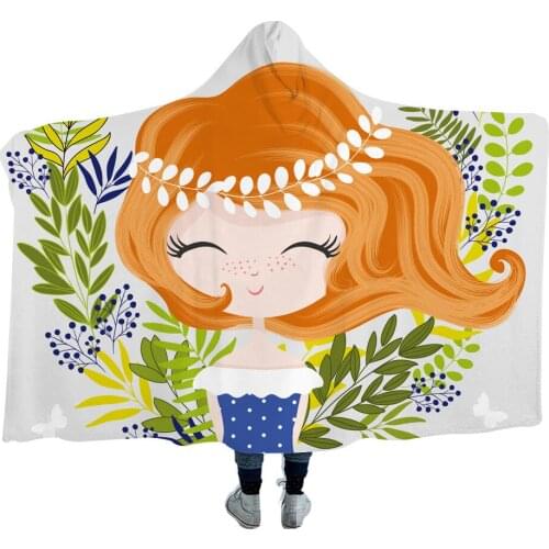 New Europe and America Deep Sea Mermaid Hooded Blanket Cloak Wearing a Hood Blanket Cloak Thicken Sofa Bed