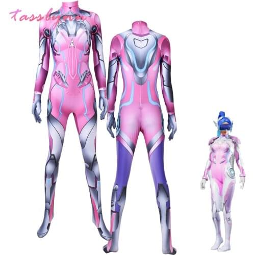 Hot Games PUBG Mobile Costumes Rocket Girls 101 Cosplay Costumes for Women Pink Polyester Bodysuit Zentai Jumpsuits