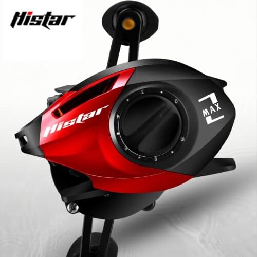 HISTAR MAX Series Dual Brake System Fishing Reel 8KG Max Drag 5+1BBs 6.3:1 High Speed Gear Ratio Baitcasting Reel Fishing Coil
