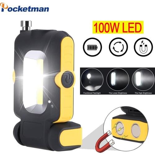 10000LM Super Bright LED Work Light COB Handheld Magnetic Work Flashlight Emergency Light Torch Work Lamp for Repairing Working